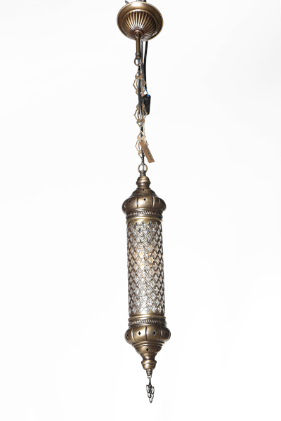 No1 Single Blown Glass Hanging Lamp